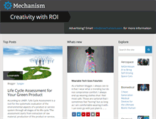 Tablet Screenshot of mechanism.com